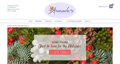 Desktop Screenshot of amandasflowers.com