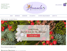Tablet Screenshot of amandasflowers.com