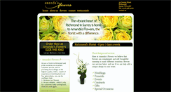 Desktop Screenshot of amandasflowers.co.uk