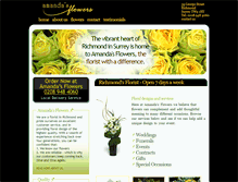 Tablet Screenshot of amandasflowers.co.uk